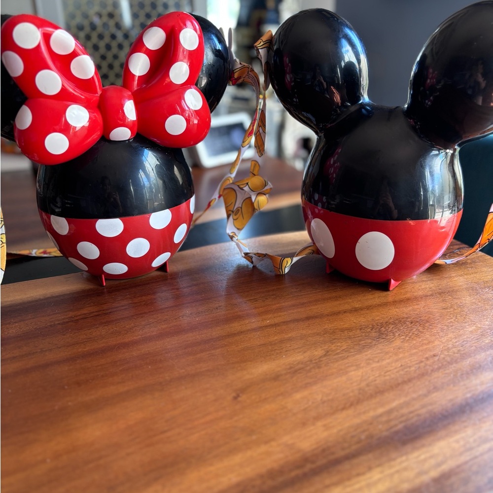 Disney Parks popcorn bucket set-Mickey and Minnie